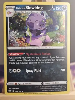 098/198 Galarian Snowking Cosmo Holo Rare Chilling Reign Pokemon TCG - Image 1