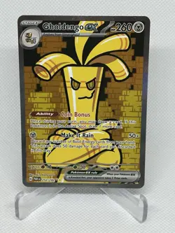 SV04: Paradox Rift #252/182 Gholdengo EX NM - Image 1