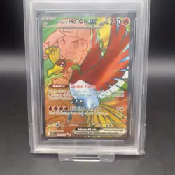 Pokemon Destined Rivals 2025 Ethans's Ho-oh EX 209/182 SR Graded MGC 10 - Image 3