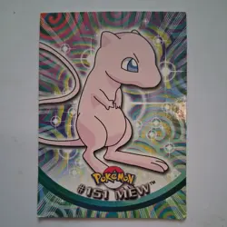 2000 Topps Pokemon Series 3 #151 Mew Blue Logo 1st Edition TV Animation - Image 1