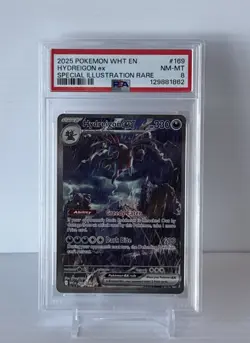 2025 Hydreigon EX Pokemon WHT EN White Flare #169 Special Illustration PSA 8 Nm - Image 1