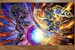 Yu-Gi-Oh Chaos Origin Playmat TCG Playmat Dark Magician Black Luster CUSTOM - Image 1