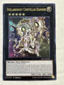 Stellarknight Constellar Diamond Secrets of Eternity Yugioh 1st Ed SECE-EN051 UR - Image 3