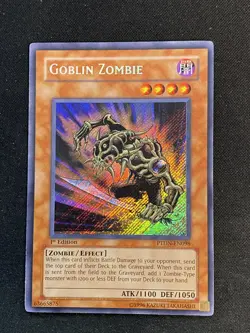Yu-Gi-Oh Goblin Zombie 1st Edition PTDN-EN098 Card Secret Rare - Image 1