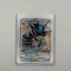Pokemon 2019 TCG Vaporeon GX Black Star Promo SM172 Holo Card - Image 1