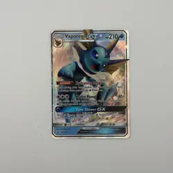 Pokemon 2019 TCG Vaporeon GX Black Star Promo SM172 Holo Card - Image 2