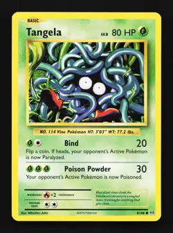 Tangela 8/108 Evolutions LP Pokemon Card TCG - Image 1