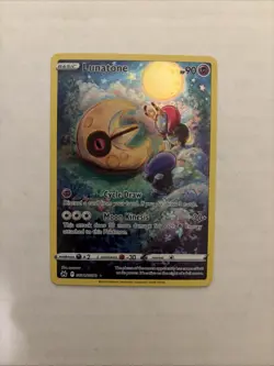 Lunatone GG11/GG70 Crown Zenith Ultra Rare Holo Pokemon Card NM Condition - Image 1