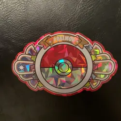Pikachu Diecut Badge IR 002 Pokemon Mengka Vol 2 Card Pack Fresh mint holo - Image 4