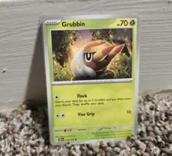 Pokemon TCG - Grubbin 18/162 - Temporal Forces 2024 - Image 1