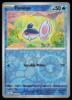 Finneon 35/142 Common Stellar Crown Pokemon Reverse Holo Near Mint - Image 1