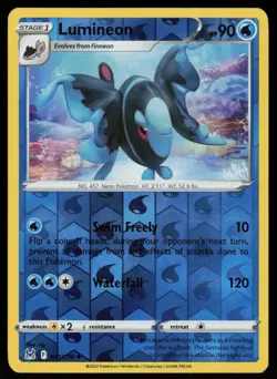 Lumineon 041/196 Uncommon Lost Origin Pokemon Reverse Holo Lightly Played - Image 1