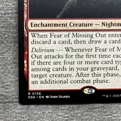 Fear of Missing Out - Duskmourn House of Horror (DSK) #136 NM Non-Foil MTG - Image 4