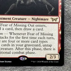 Fear of Missing Out - Duskmourn House of Horror (DSK) #136 NM Non-Foil MTG - Image 5