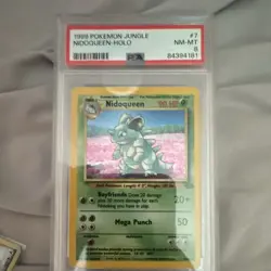1999 Nidoqueen Jungle Unlimited Non-Holo Rare Pokemon TCG PSA 8 - Image 1
