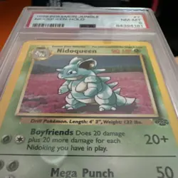 1999 Nidoqueen Jungle Unlimited Non-Holo Rare Pokemon TCG PSA 8 - Image 3