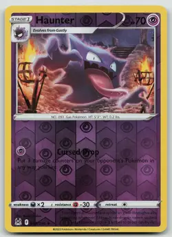 Pokemon Haunter 065/196 Lost Origin Uncommon Reverse Holo NM - Image 1