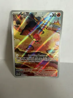 2023 Pokemon Paradox Rift Illustration Rare Magby #186/182 Holofoil ILLUS - Image 1