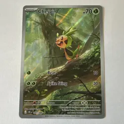 Pokemon TCG Chespin 087/086 Chaos Rising Illustration Rare EN 2026 - Image 1