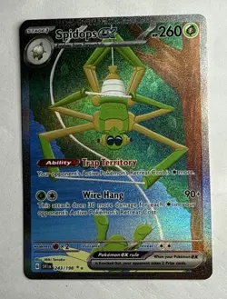Spidops ex 243/198 SV01 Scarlet & Violet Ultra Rare Full Art Holo Pokemon TCG - Image 1