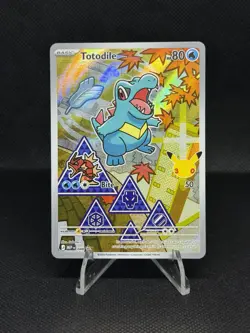 Pokemon TCG Totodile 048 Full Art- First Partner Holo Promo 80 HP English 2026 - Image 1