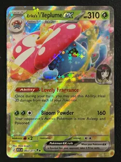 Pokemon TCG Erika's Vileplume ex 003/217 Double Rare - Ascended Heroes - Fresh ✅ - Image 1