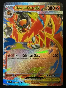 Pokemon TCG Mega Emboar ex 031/217 Double Rare - Ascended Heroes - Pack Fresh ✅ - Image 1