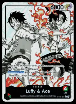 Starter Deck EX: Luffy & Ace #ST30-001 Luffy & Ace (Parallel) - Image 1