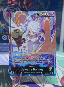 One Piece TCG OP15 -EB04 Jewelry Bonney Leader Alt Art EB04-001 NM - Image 1