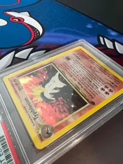 Typhlosion 18/111 1st Edition PSA 8 -Neo Genesis - Rare Holo Pokemon Card Swirl - Image 3