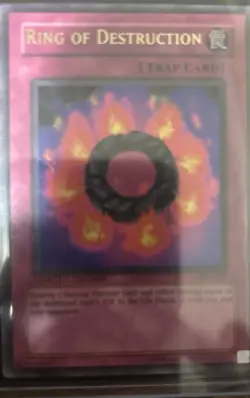 Konami Yu-Gi-Oh! TCG Ring of Destruction Trap Card Limited edition IOC - Image 1