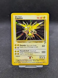 Zapdos 20/130 Holo Base Set 2 Pokemon Card WOTC Played - Image 1