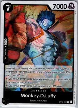 Monkey.D.Luffy OP15-092 English Adventure on Kami's Island - One Piece Card - NM - Image 1