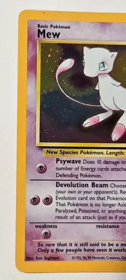 Pokemon Card - TCG Mew Holo Promo Card #9 - Image 2
