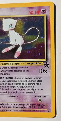 Pokemon Card - TCG Mew Holo Promo Card #9 - Image 3