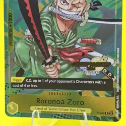 Roronoa Zoro P-042 - CS 2024 Promo Stamp - One Piece Championship Card English - Image 4