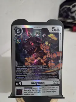 Bandai Digimon CCG Greymon (BT17-102) SEC Digimon Holo English Card 5000 - Image 1