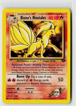 Pokemon Gym Challenge #021/132 Blaine's Ninetales - Image 1