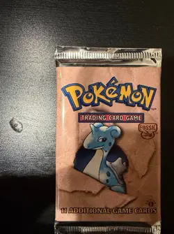 Pokemon TCG Fossil 1st Edition Sealed Booster Pack 11 Cards Lapras WOTC - Image 3