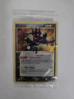 Pokemon Celebrations Greninja Gold Star Promo SWSH144 Broken Seal - Image 1