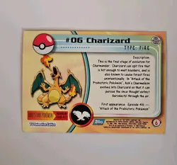 Pokemon- Charizard #6 - Topps Chrome - E6 Stage 3- 1st Edition - Image 2