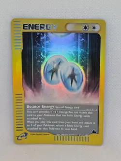 Bounce Energy 142/144 Skyridge Reverse Holo Rare Pokemon TCG Nintendo Trainer - Image 1
