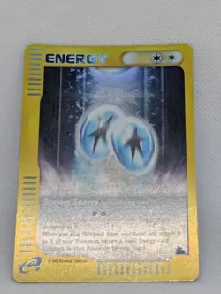 Bounce Energy 142/144 Skyridge Reverse Holo Rare Pokemon TCG Nintendo Trainer - Image 3