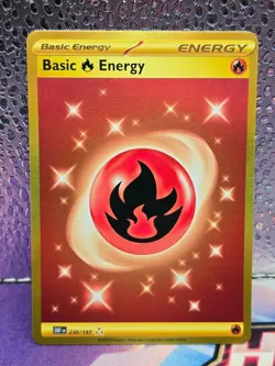 Fire Energy 230/197 Sv03 Obsidian Flames Gold Secret Rare Pokemon TCG - Image 1