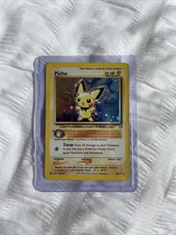 Pokemon TCG Pichu Neo Genesis 12/111 Unlimited Holo Rare - Image 1