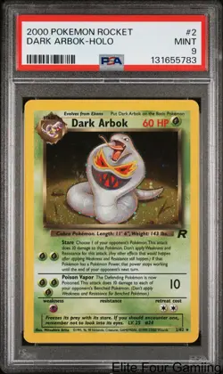 Dark Arbok Holo 2 Rocket Pokemon PSA 9 - Image 1