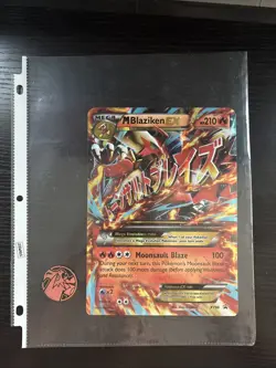 Pokemon TCG M Blaziken EX XY86 XY Promos Mega EX Full Art Holo Jumbo - Image 1