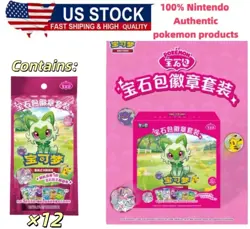 US STOCK 2026 Pokemon TCG S-Chinese Exclusive Gem Pack Badge Set NEW Sealed Case - Image 1