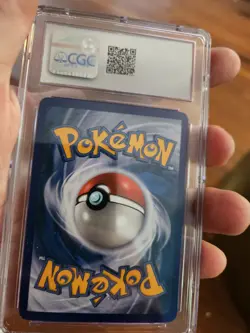 (TOP POP 8) CGC 10 GEM MINT Pokemon Poliwhirl Stamped Holo ERROR 68/115 EX 2005 - Image 3