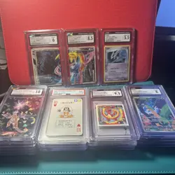 24-CGC/PSA Graded Slab Lot Japanese/English Pokemon TCG/Bandai/Poker/Sticker - Image 1
